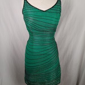 Raga Women Beaded Green Dress Size S